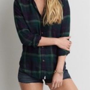 Green Soft Plaid Flannel